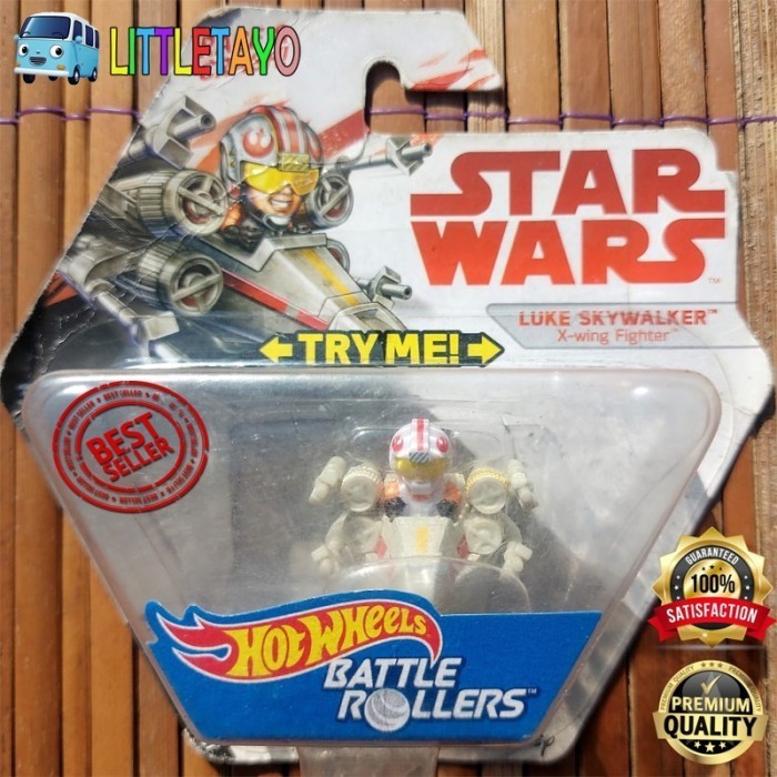HOTWHEELS STAR WARS BATTLE ROLLERS LUKE SKYWALKER X WING FIGHTER TSW -OCS45