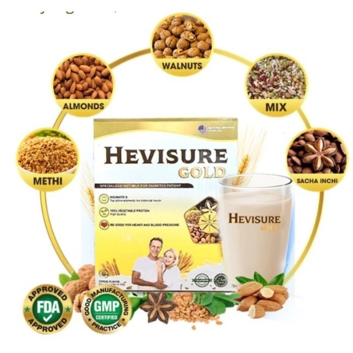 

HEVISURE GOLD MILK SUSU OBAT DIABETES KENCING MANIS isi 12 sachet