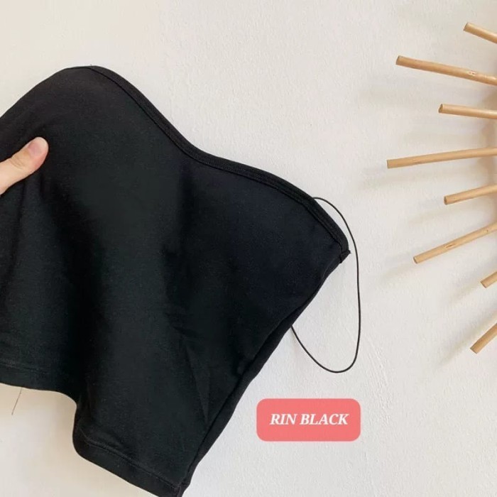 RIN TOP TANK TOP BRA BAJU ATASAN WANITA DALAMAN BLAZER ADEM - RIN BLACK