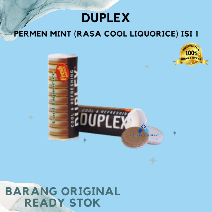 

Permen Mint Duplex (Rasa Cool Liquorice) isi 1