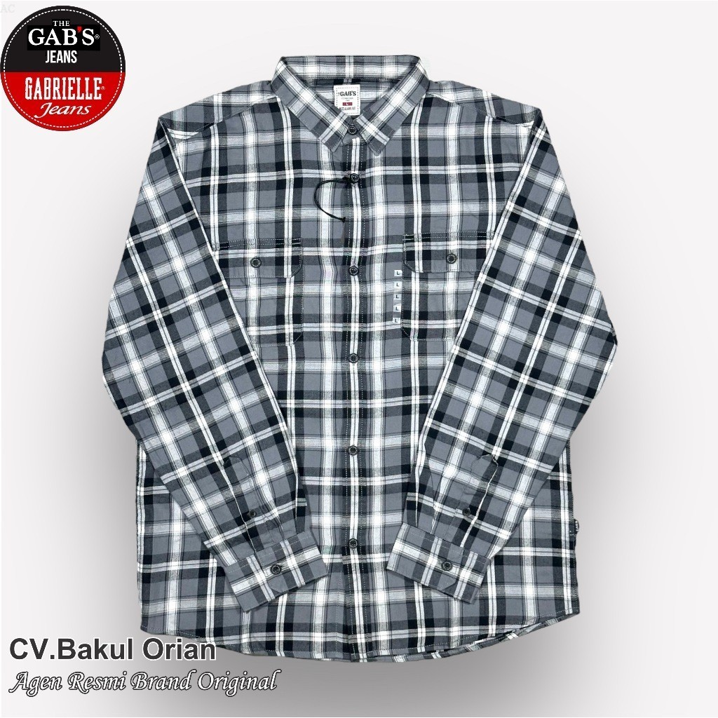 GABRIELLE Kemeja Pria Baju Cowok Gab's Gabrielle GBL Original - HA03438