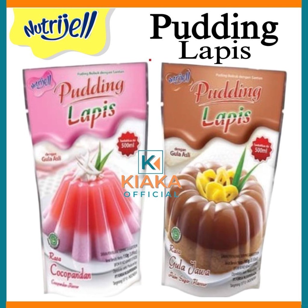 

Puding Lapis By Nutrijell Powder Bubuk Rasa Gula Jawa Cocopandan