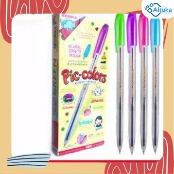 

Bulpen Zebra Pic Colors 0.7mm Warna Hitam