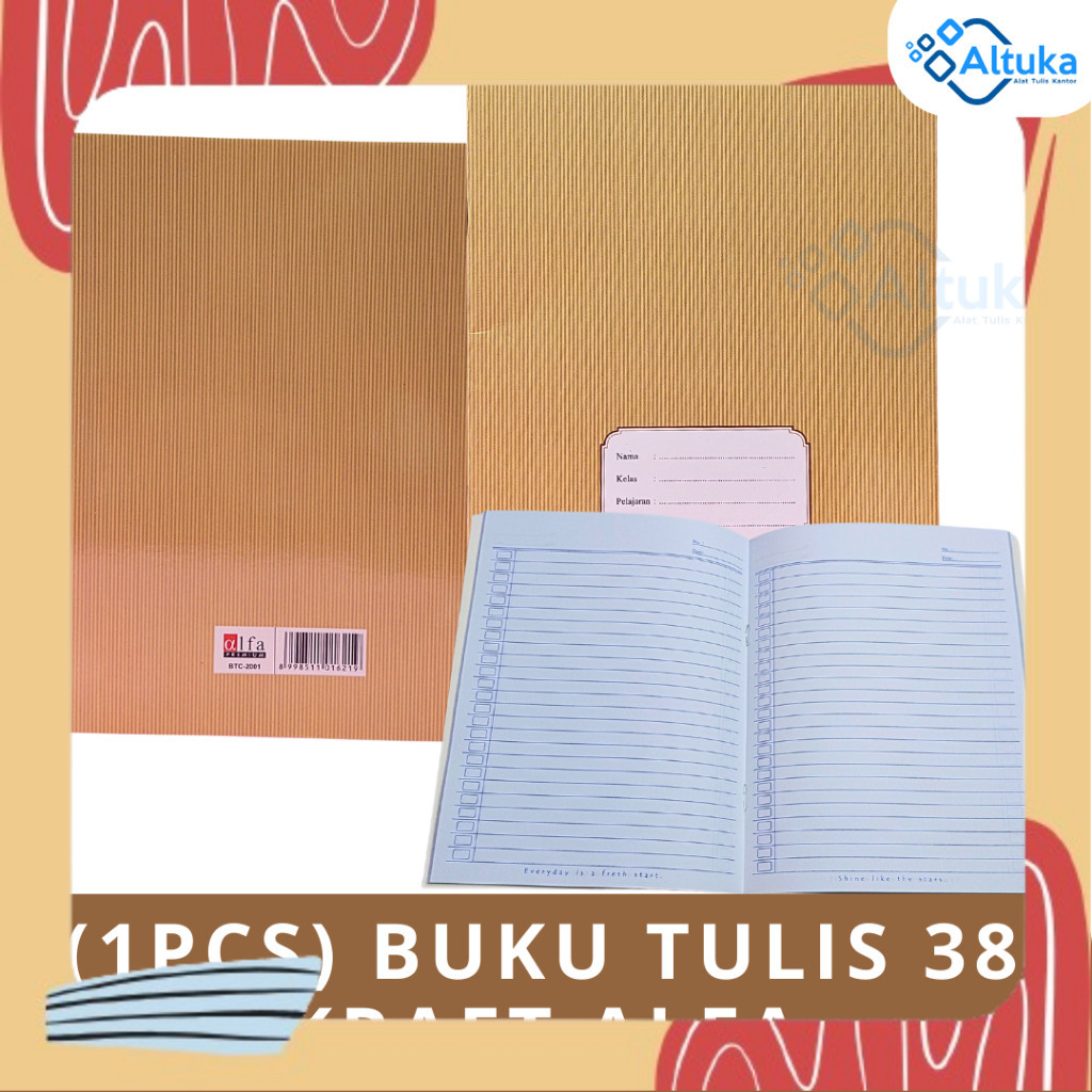 

(1pcs) Buku Tulis Kraft Sidu Isi 40 dan 60