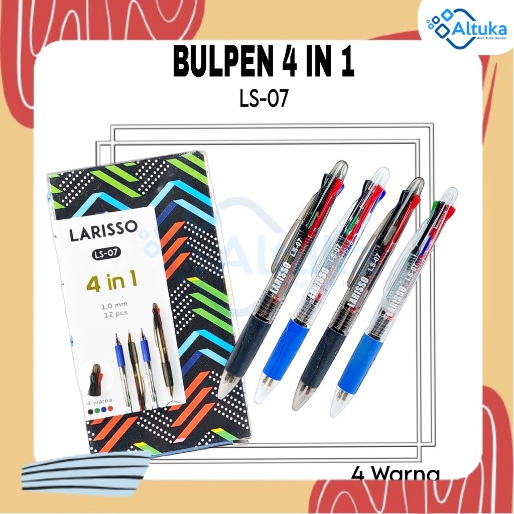 

Bulpen / Pen / Ballpoin 4 warna Hitam Biru Merah Hijau