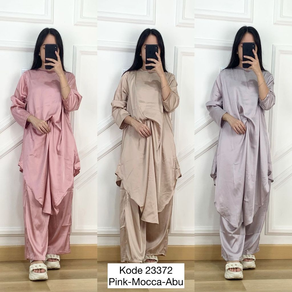 One Set Kulot I One Set Premium Wanita I One Set Wanita Kekinian Silk I One Set Silk Premium I One S