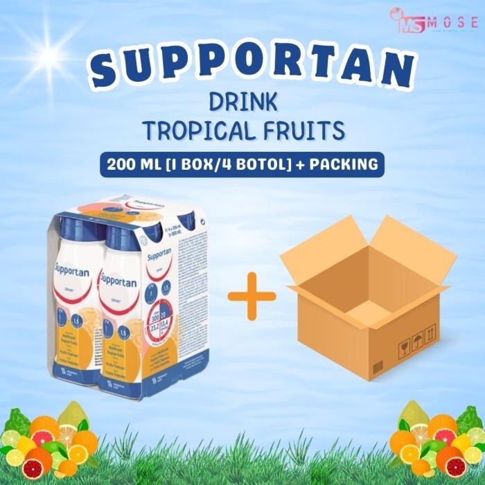 

Supportan Drink Tropical Fruits 200 ML [1 box/4 botol] + Packing