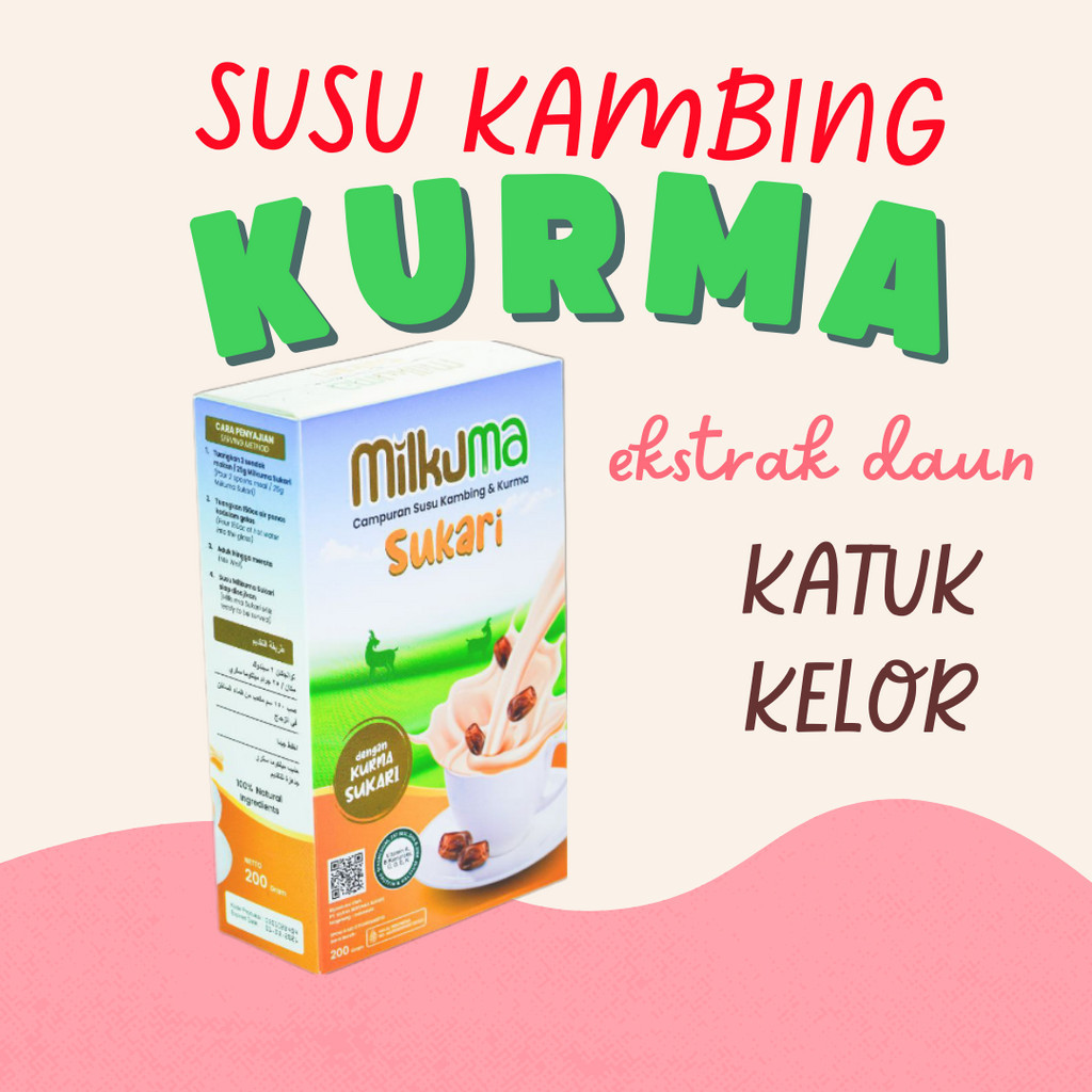 

Milkuma Susu Kambing Ettawa Kurma Sukari Daun Kelor Katuk Nutrisi ASI