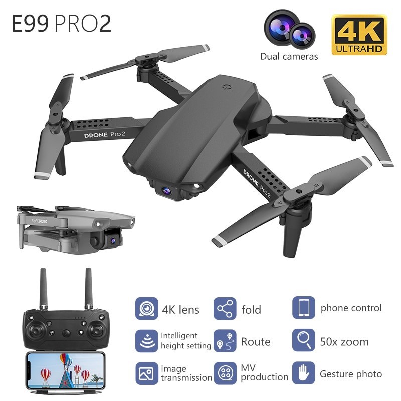 Olla E88 Pro Drone Profesional Shooting Drone Asli Indoor Outdoor Mini 4K HD Camera