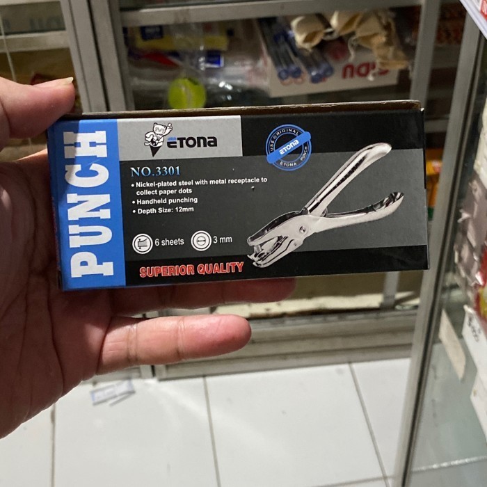 

Pembolong Satu Lubang / Punch Single 3 mm / Hang Tag Etona no.3301