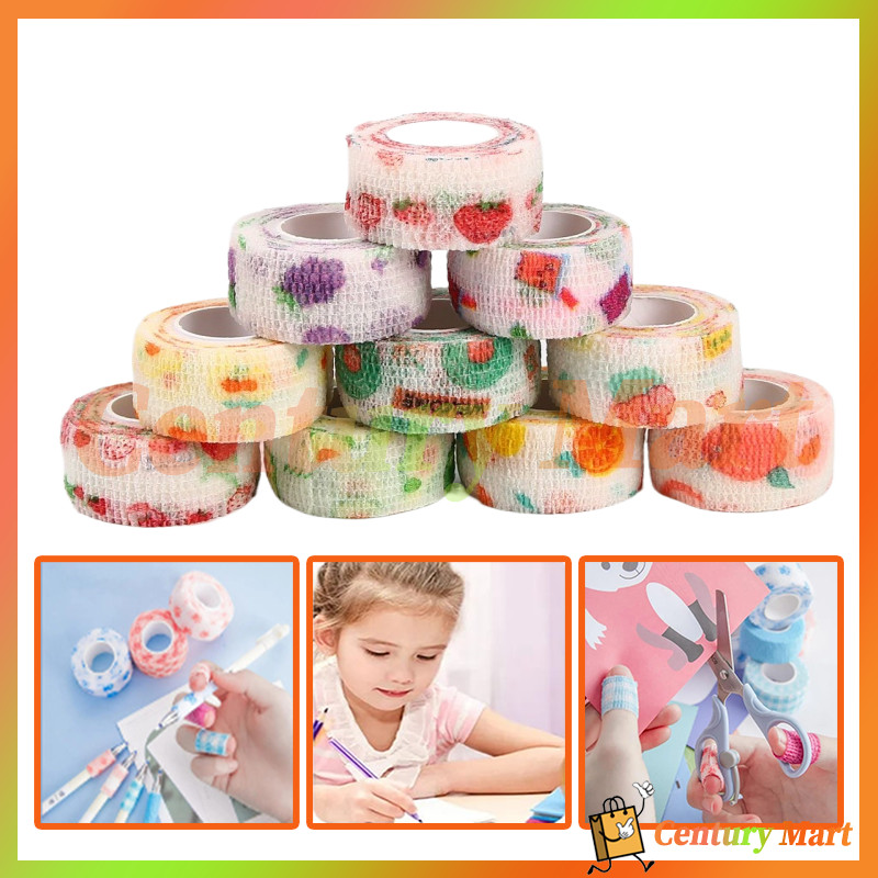 

Jari Sport Tape Warna Warni 2.5cm x 2meter/Jari Sport Tape Warna Warni Lucu/Perban Jari Sport /Finger Tape Perban