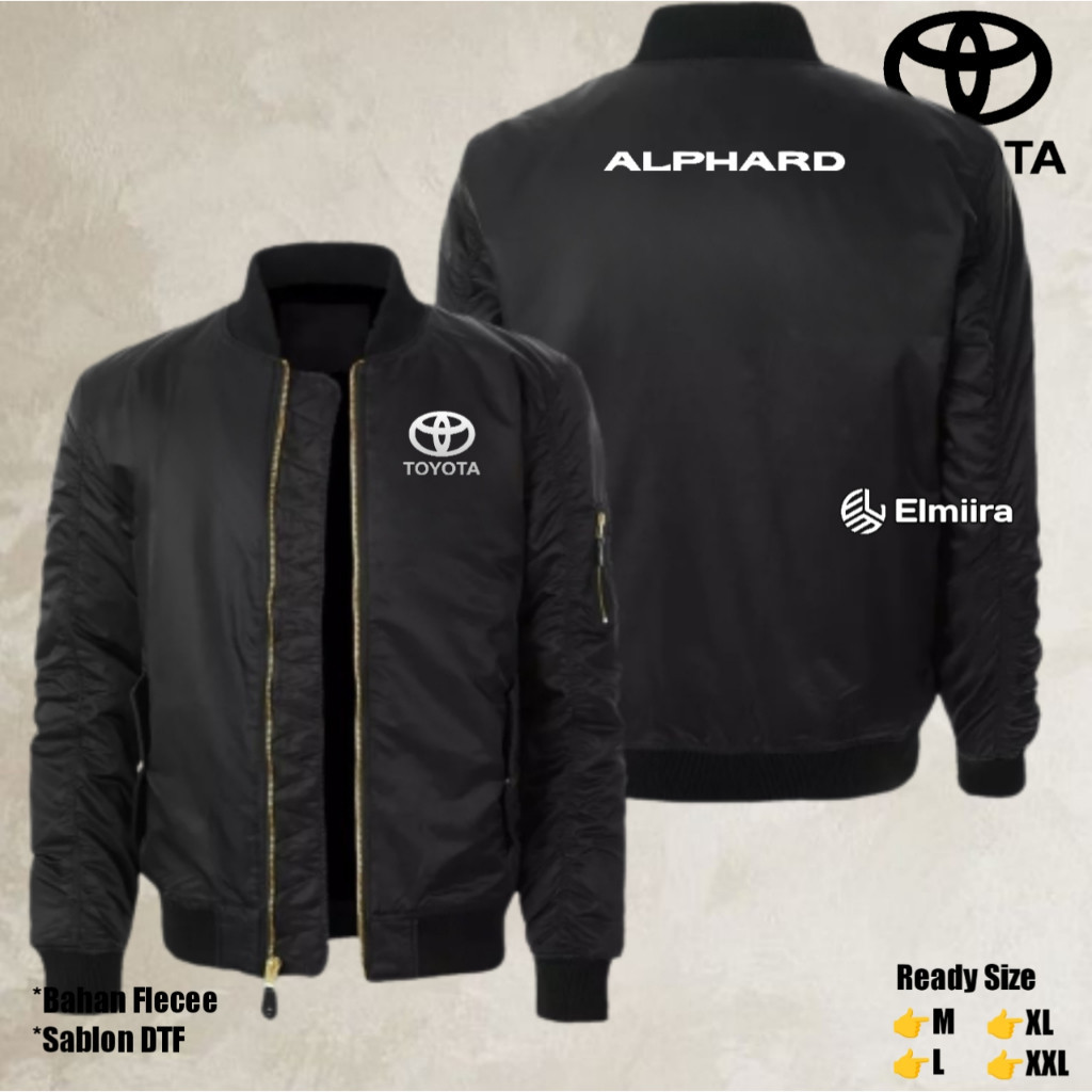 Jaket Toyota Alphard Bomber