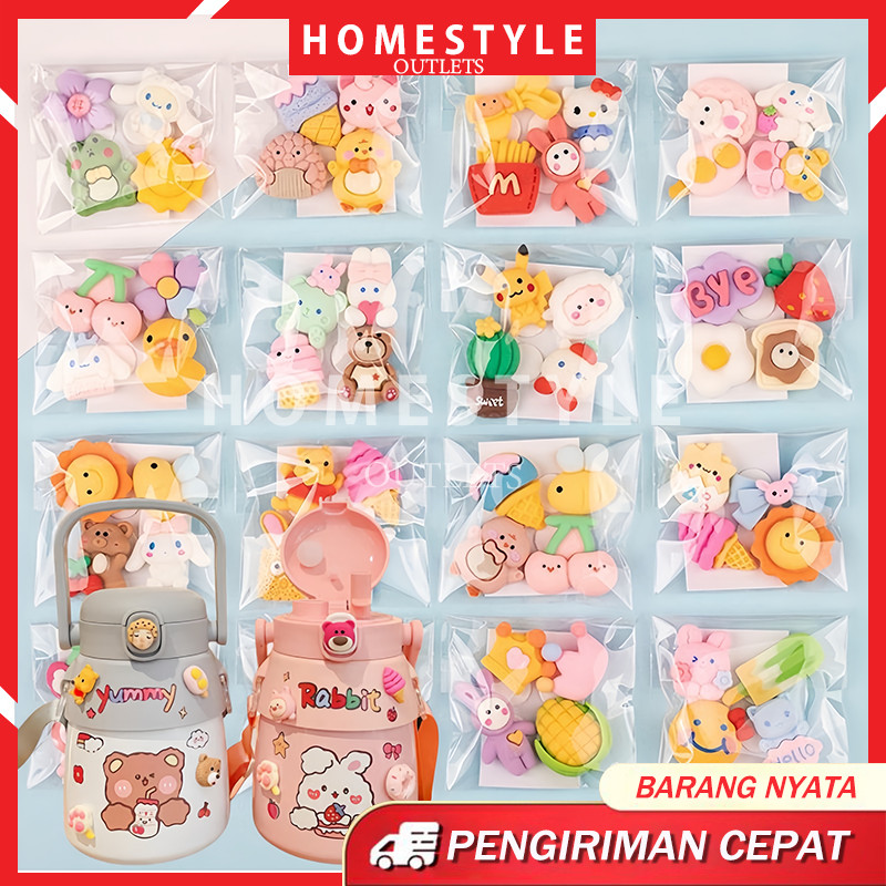 

Cute Deco Sticker Botol Sandal Handphone / Stiker 3D Botol Minum /Sticker 3D Tempel Sticker / Stiker Botol 3D / Resin Clay