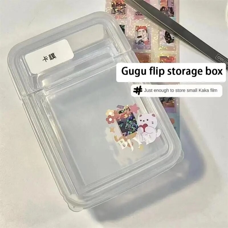 

Transparent Kpop Card Sleeve Protector Clear Case Box For Popcorn Diy Korean Idol Photo Card Waterproof Game Card Holder