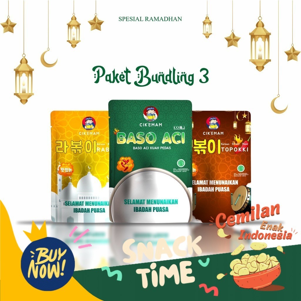 

Special Diskon Noe Food Store - PAKET BUNDLING 3 Rabokki Topokki Baso Aci Isi 3pcs Ramen Tteokbokki Tteokpokki Boci Pedas Gurih Toppoki Sambal Gochujang COD Korean Food Halal makanan instan korea jajanan baso bakso aci topokki topoki rabokki halal murah