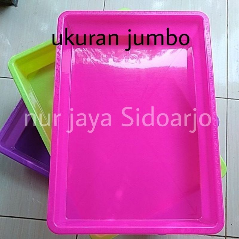 BEST SELLER nampan plastik jumbo kotak besar 51x35,5x6 cm