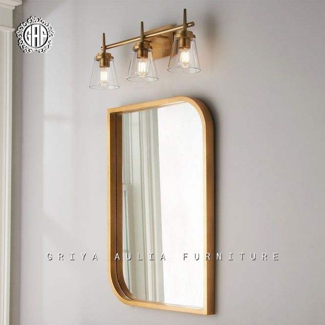 CERMIN KAMAR MANDI - CERMIN HIAS WASTAFEL MINIMALIS KAYU JATI - CERMIN