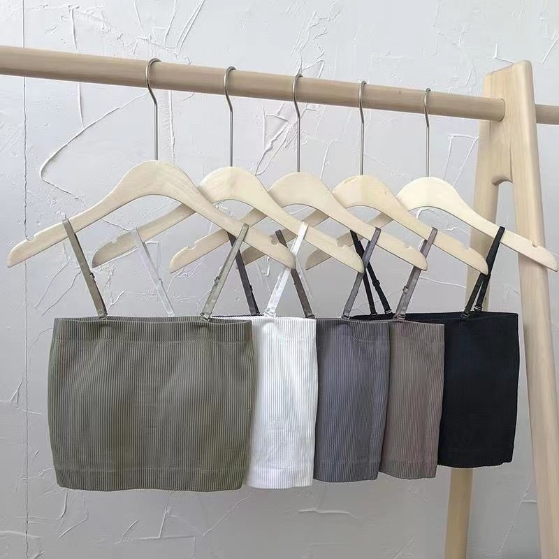 BH053 Tanktop Bra Dengan Design Tali Bisa Dilepas Tanktop/Bra Kemben