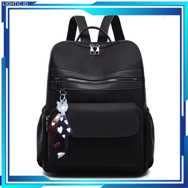 Alexa ASTRID TR007 Tas Hitam Wanita Ransel Rangsel Ransel Rensel Gendong Gemblok Gandong Sekolah Hit
