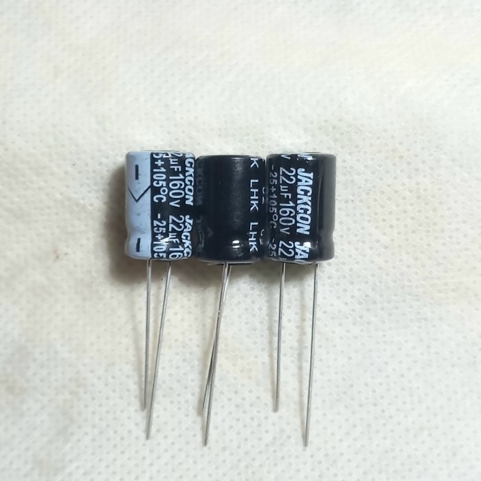 elko jackcon 22uf 160v original taiwan elco jackon jakcon 22uf/160v F
