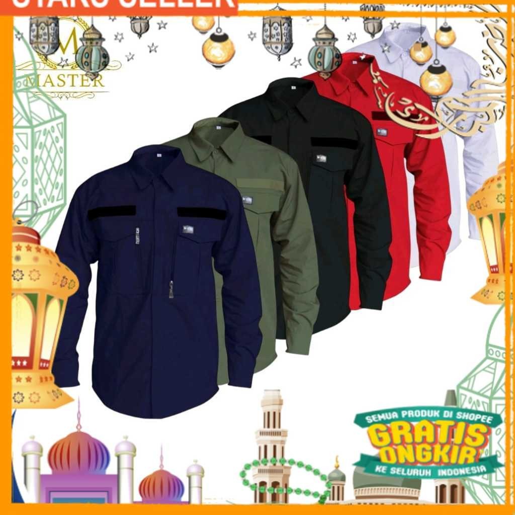kemeja Tactical W-TAC Lengan panjang Kemeja Lapangan/ Pink Dusty Fanta Merah muda