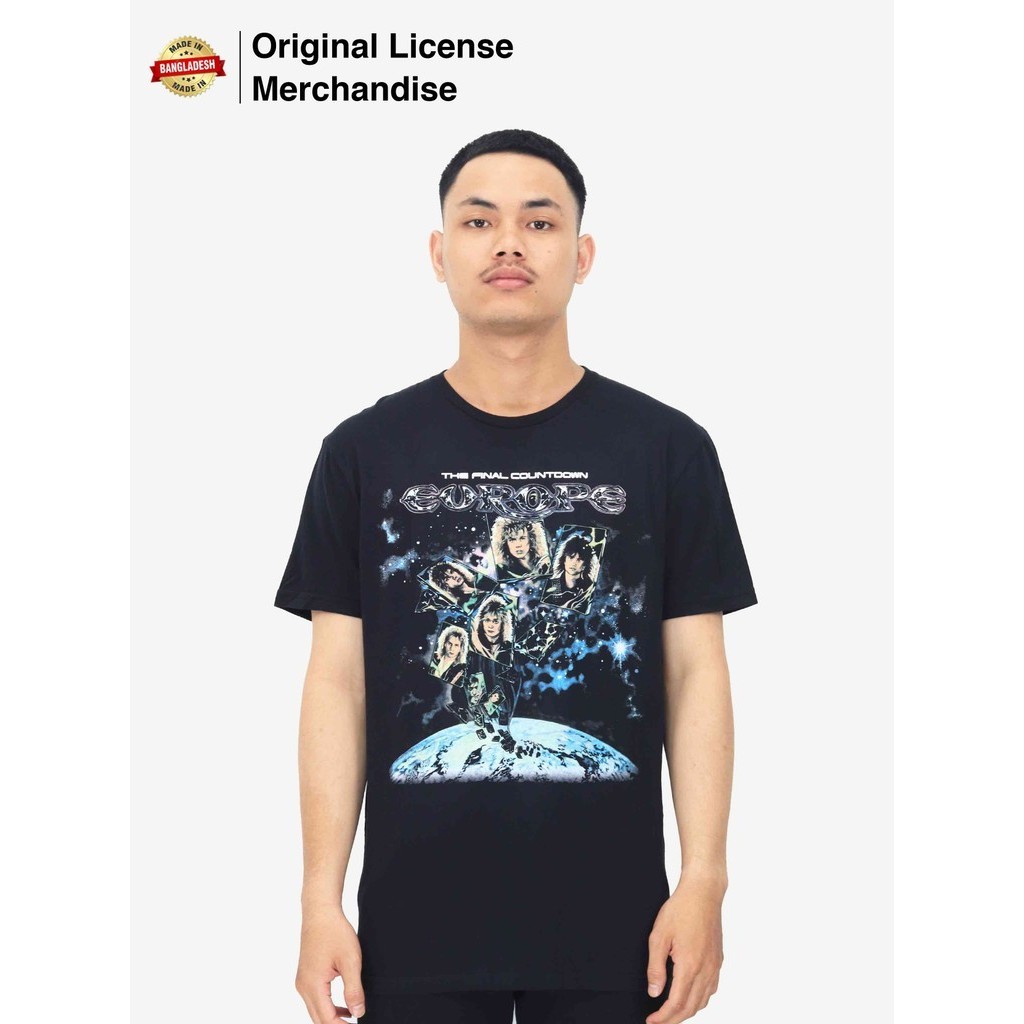 Kaos Baju Band Musik Pria Katun Terbaru Import EUROPE Final Countdown