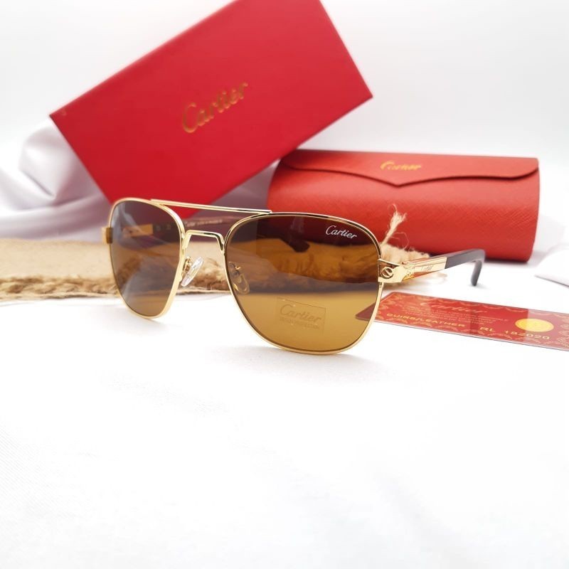 KACAMATA FASHION CARTIER 82000603 MEWAH ELEGAN GAYA PRIA WANITA TERKINI FRAME TITANIUM LENSA KACA PO