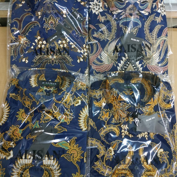 Alisan batik lengan pendek size 14.5 - 16