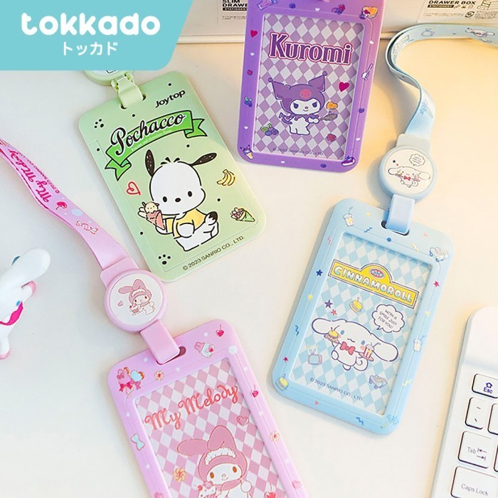 

TOKKADO Sanrio Kimmi Lanyard Original Kartu ID Card Holder Nametag