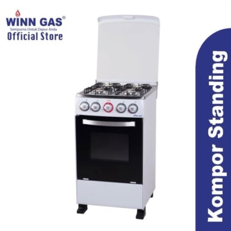 FROMO SPESIAL Winn Gas - Kompor Gas 4 Tungku Winn Gas + Oven W5050 - Kompor Standing Winn Gas