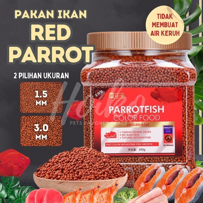 Pakan ikan Red Parrot / Makanan Ikan Red Parrot / Blood Red Parrot Food