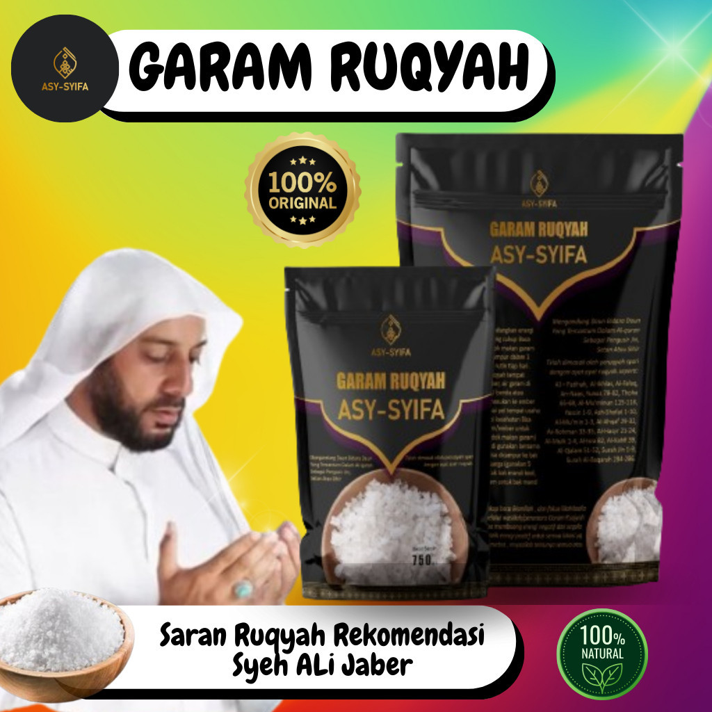 

Garam Ruqyah Ruwatan Bidara Daun Kelor As Salam Original - Untuk Mengatasi Usaha Yang Sepi