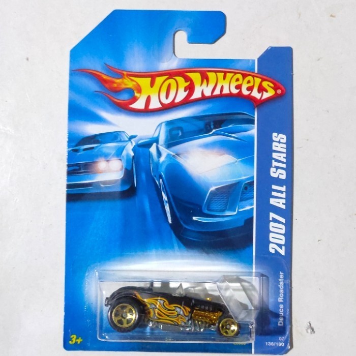 HW Hot Wheels Deuce Roadster hitam tampo flame 2007 -DD24