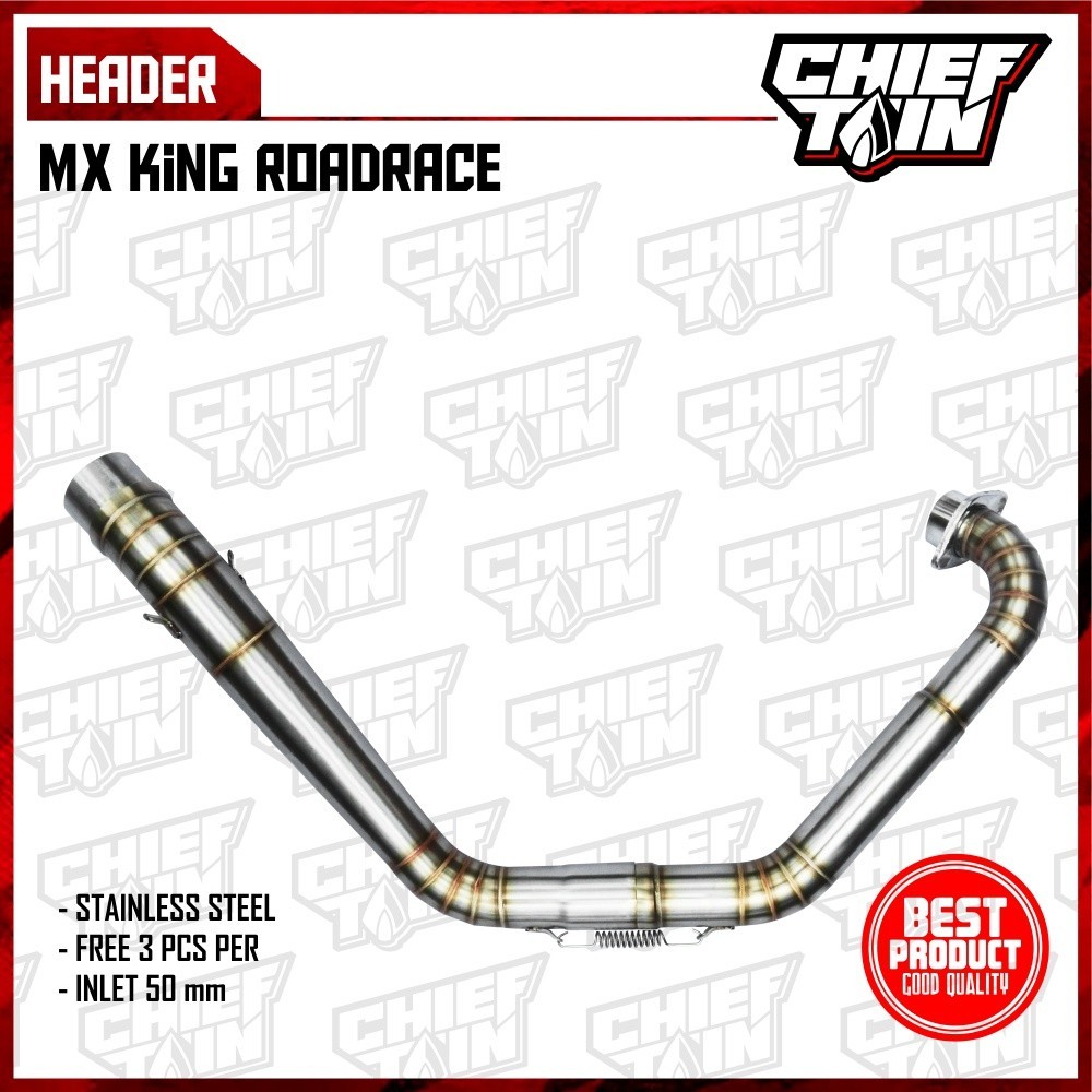 HEADER MX KING ROADRACE CUSTOM - LEHER MX KING ROADRACE CUSTOM