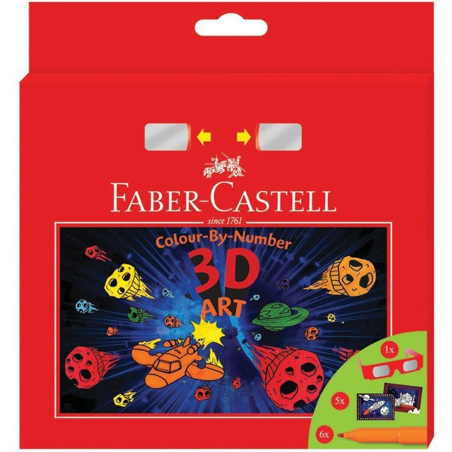 

(HASANS HOME)Faber-Castell Colour By Number 3D Art / Connector Pens Mewarnai / Fc, Colour By Number 3D Art Set-155081L
