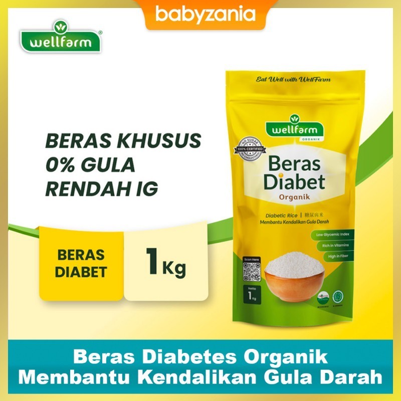 

WellFarm Beras Diabet Diabetes Organik / Organic Diabetic Rice 1 Kg