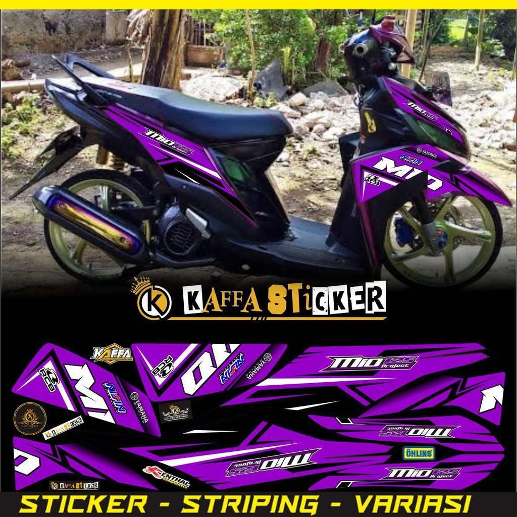 COD / STRIPING TERLARIS Stiker Striping Lis MIO M3 / Mio Z / Mio 125 Sticker Yamaha Lis Variasi mio 