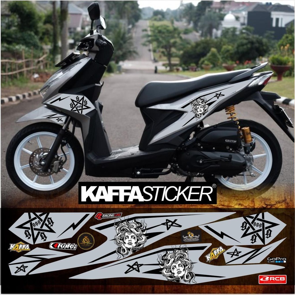 COD / STRIPING TERLARIS Striping Variasi Beat Deluxe/Beat Street Sticker List-Simple Elegan Beat Mrd