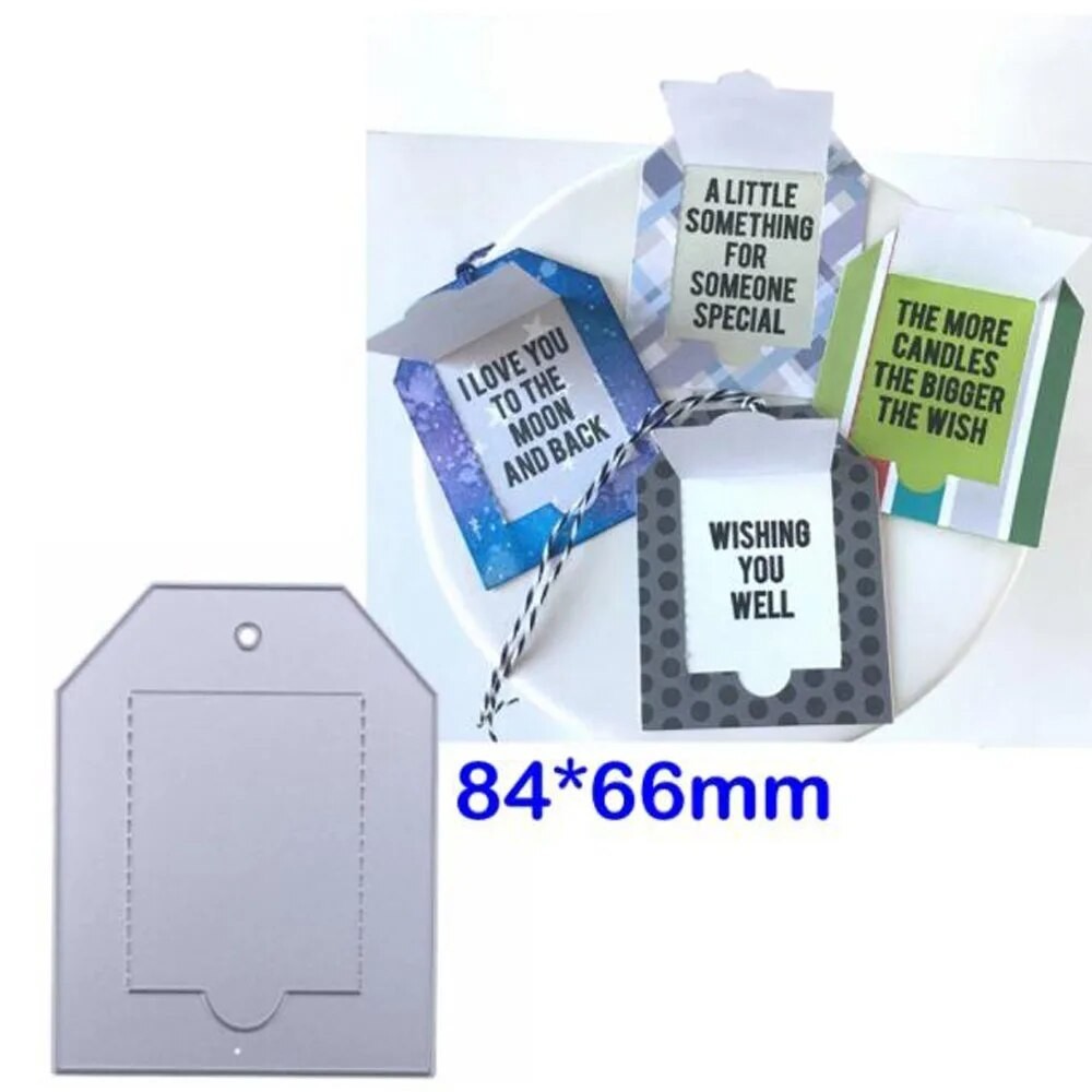 

Pop Up Tag Metal Cutting Dies Stencils Die Cuts For Card Making Scrapbooking Decoration Crafts