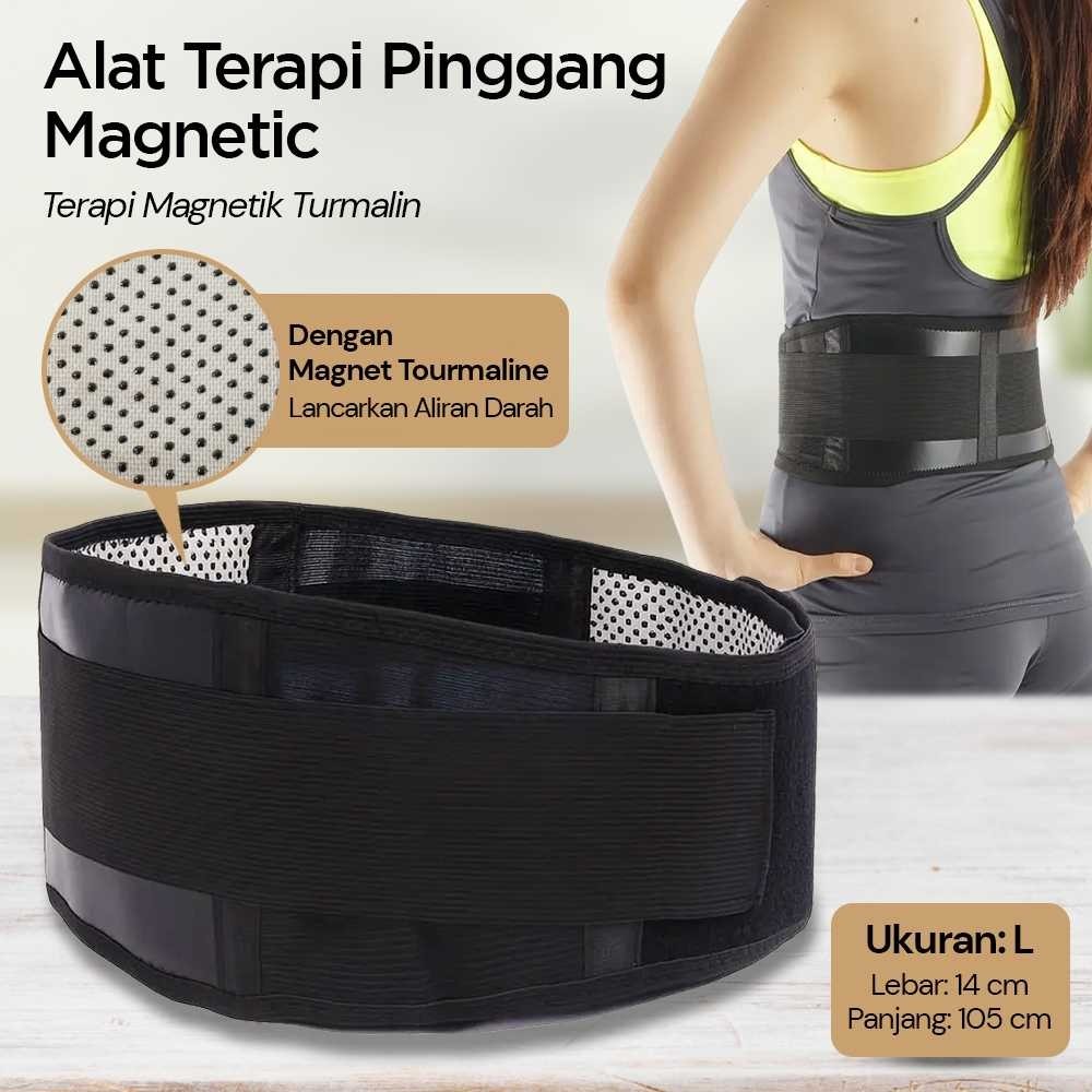 COD Alat Sabuk Korset Corset Kesehatan Magnetic Magnetik Tourmaline Terapi Sakit Pinggang Tulang Bel