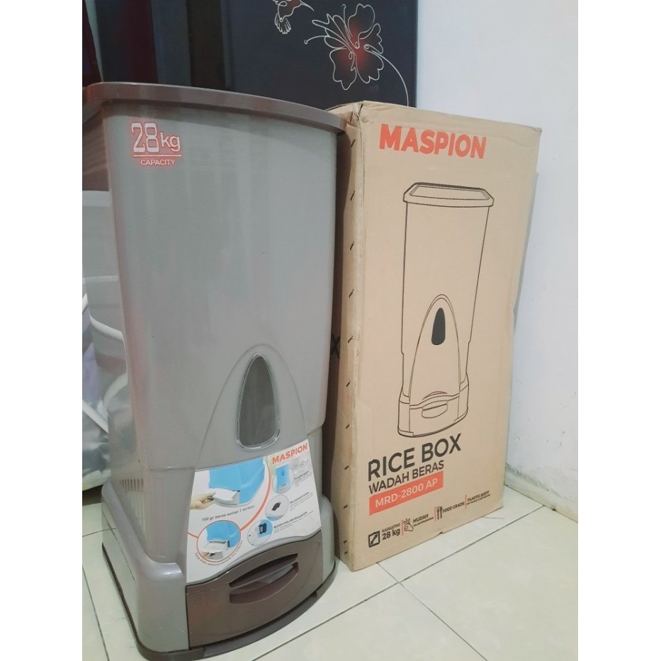 Maspion MRD 2800 AP Rice Box Penyimpan / Tempat Beras Maspion 2800AP