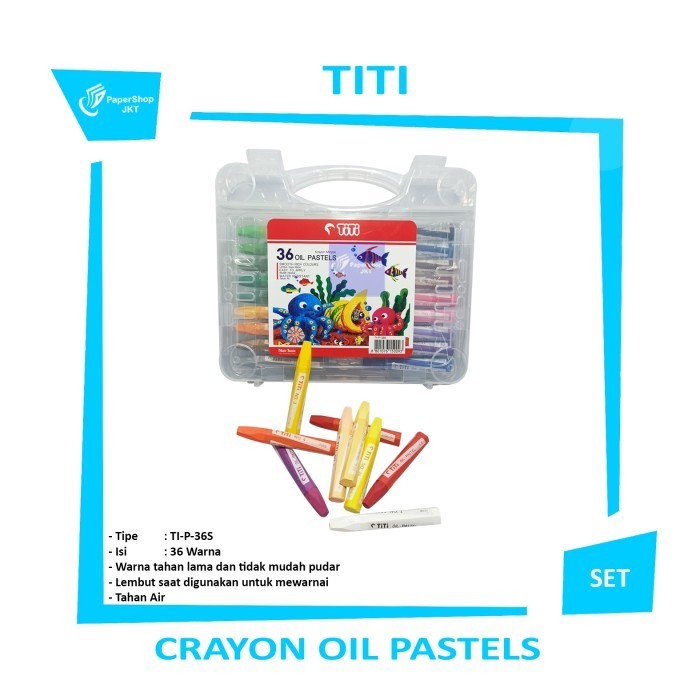 

GROSIR Titi Krayon Minyak 36 Warna / Crayon 36 Colors Oil Pastels