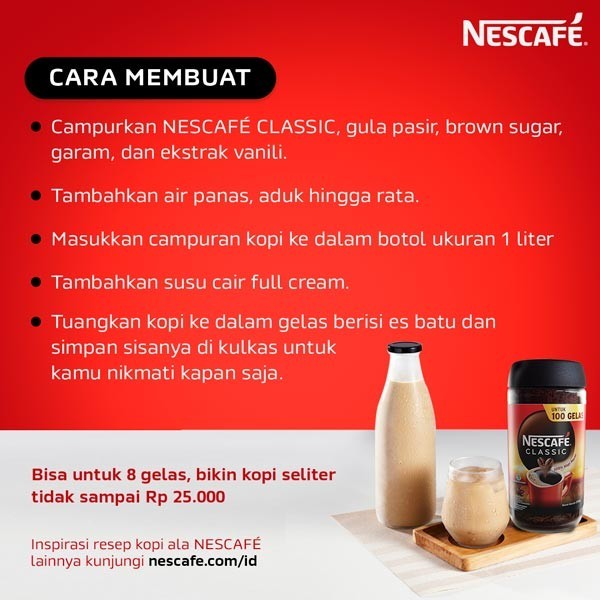 

Nescafe Classic Kopi Instan Kopi Hitam 200G Jar 2Pcs Original Terpercaya