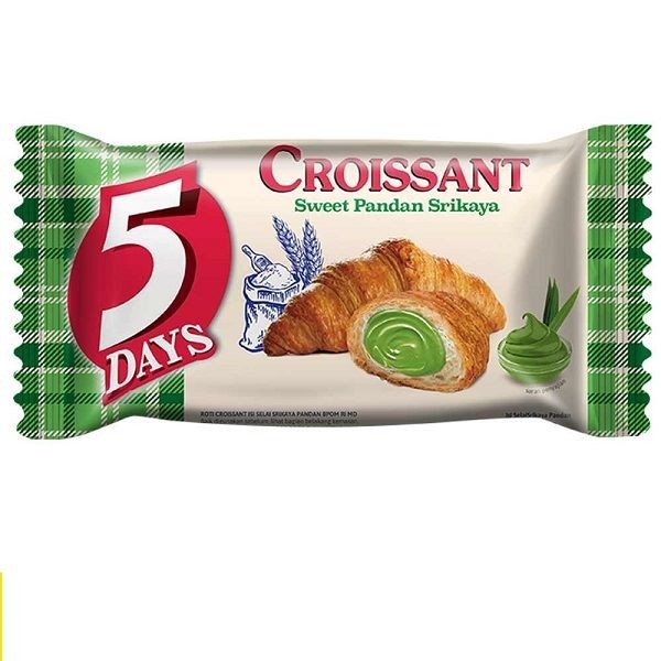 

5 DAYS CROISSANT PANDAN SRIKAYA 60 GR