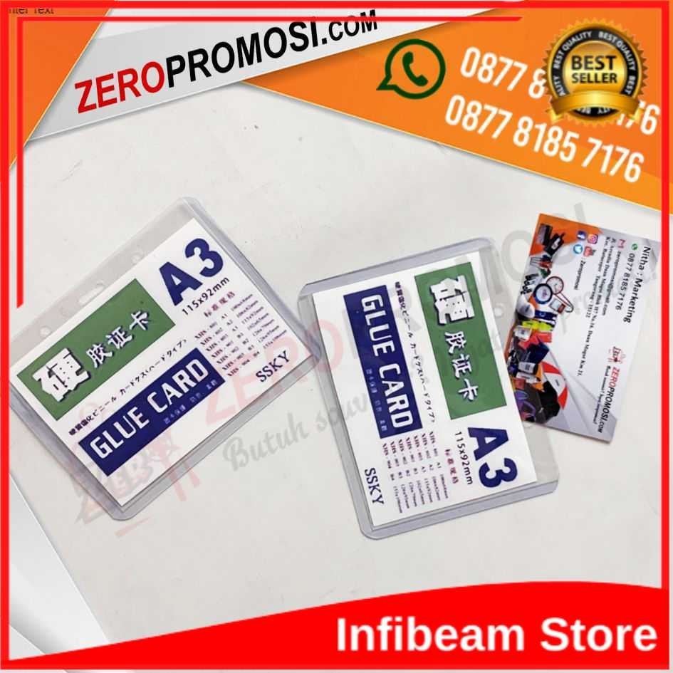

Card Case Plastik Mika Id Panitia Ukuran A3 Promosi Murah / Name Card / SOFT CARD HOLDER / Name Tag / ID Card