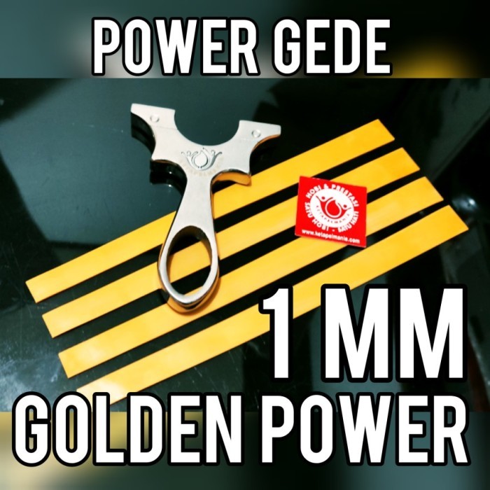 Karet Ketapel Flatband : Golden Power 1mm -