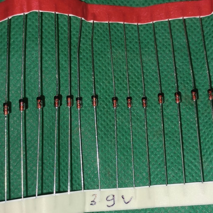 dioda zener 39V ORIGINAL 1/2W IN4754 diode 39 V  1N4754 1 W SENER watt Fajar Fajar elektro 2