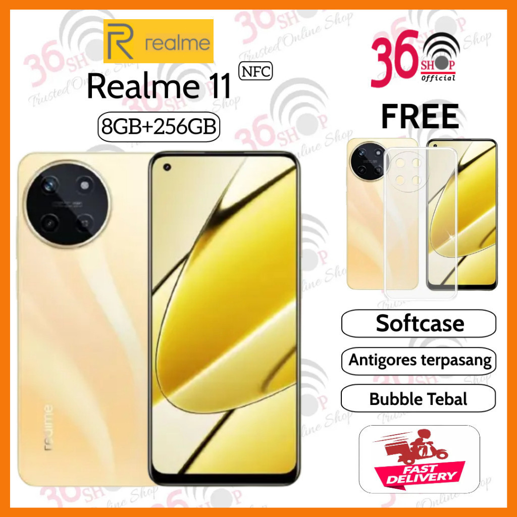 Realme 11 4G [ NFC ] Camera 108MP 8GB+256GB Garansi Resmi 1 Tahun