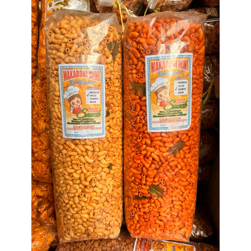 

500gr Makaroni Pipa Pedas Daun Jeruk/Makaroni Chili
