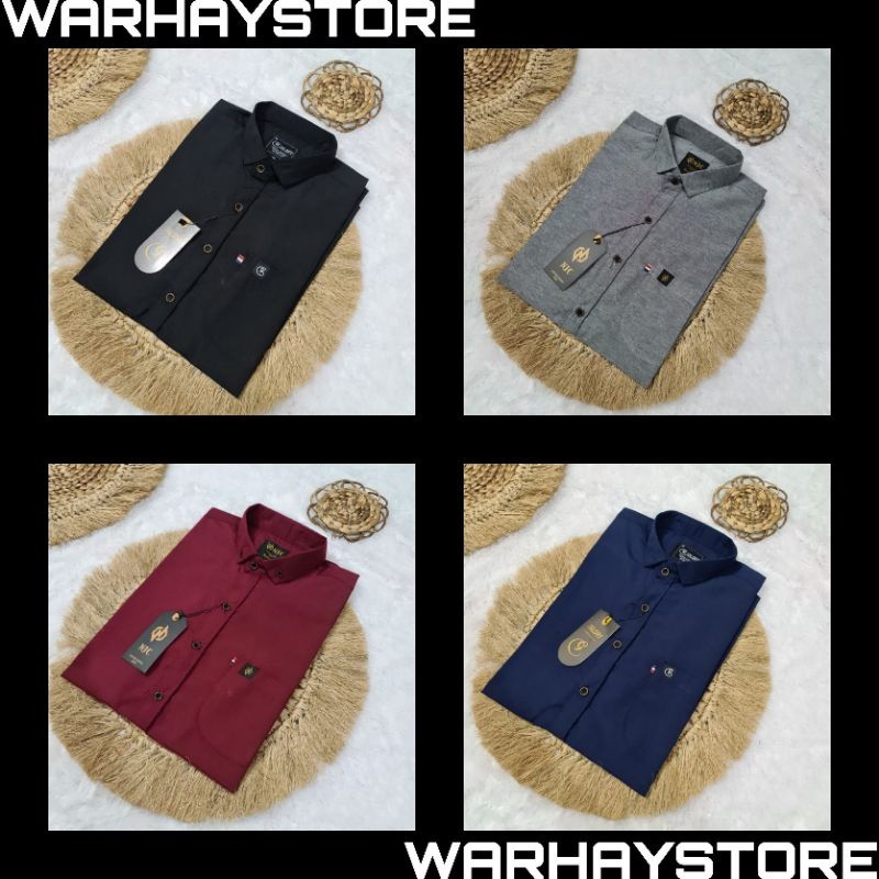 Kemeja original zid denim & glory slimfit lengan panjang